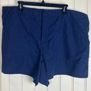 Maxine by Hollywood Board Swim Shorts Plus Size 22W Navy, Pockets, Liner